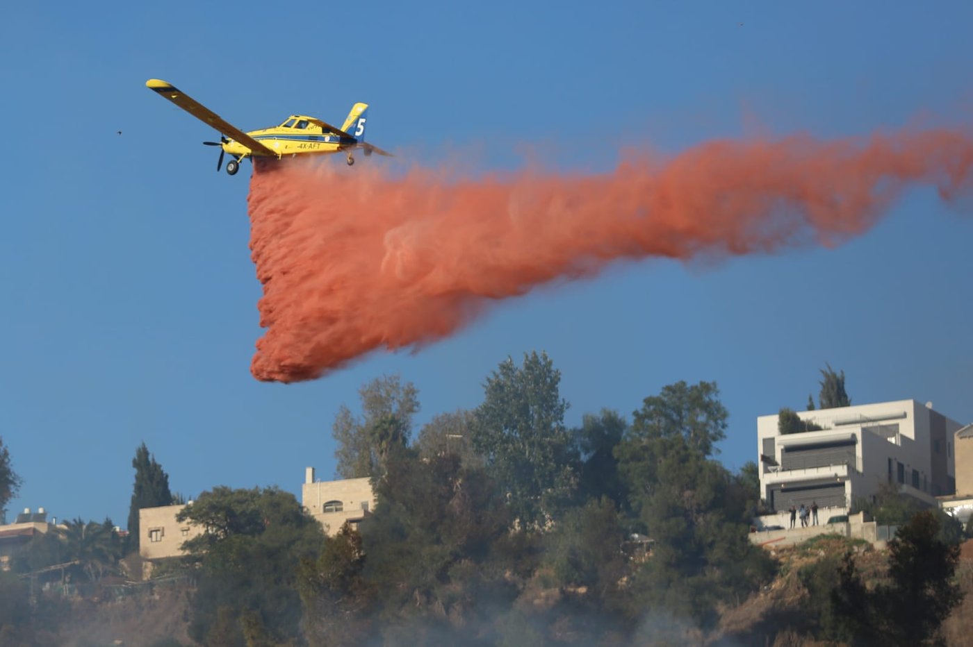 השריפה במבשרת: נבלמה התפשטות האש