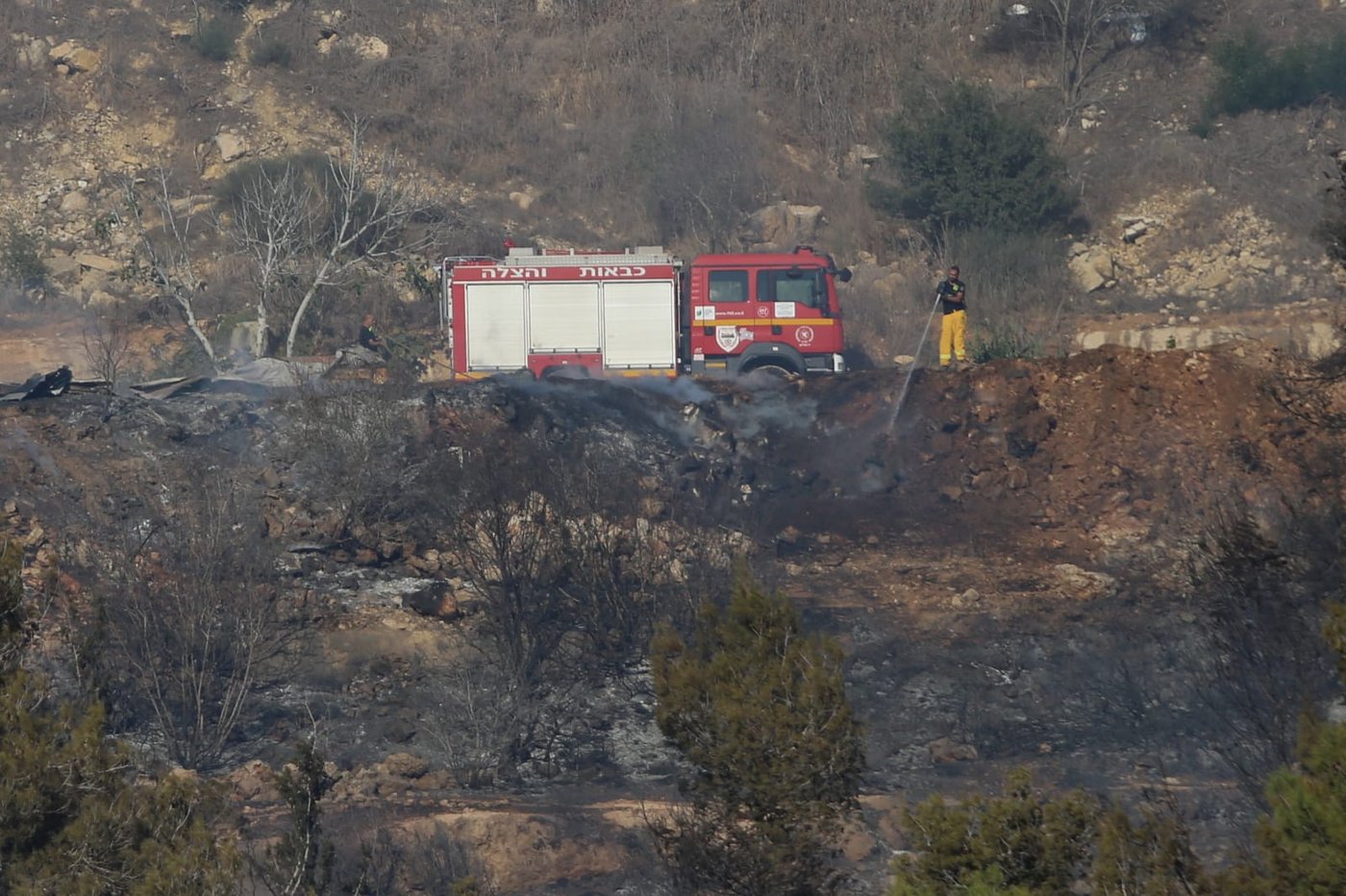 השריפה במבשרת: נבלמה התפשטות האש