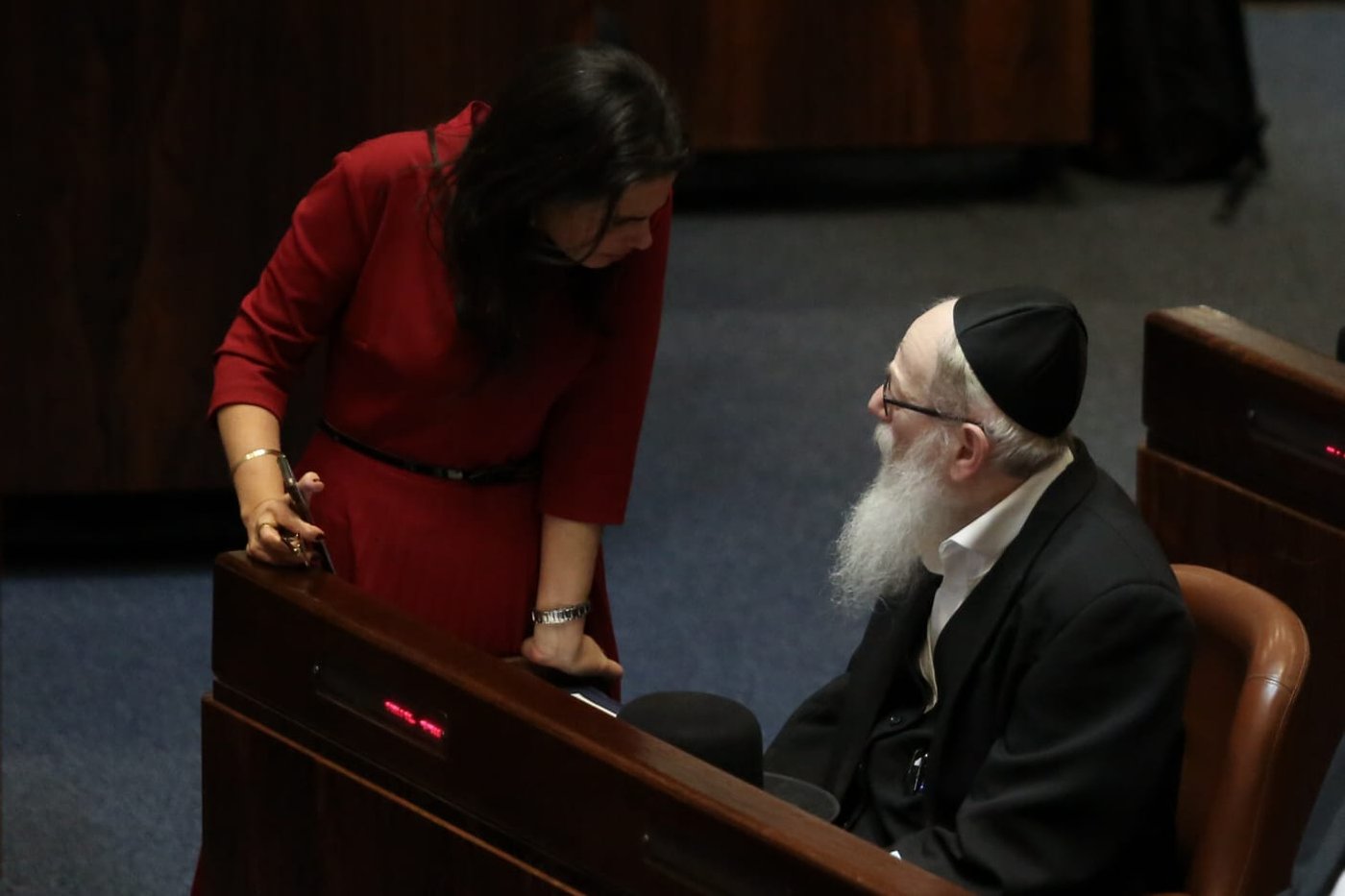 תיעוד: על מה שוחחו אורי מקלב ויאיר לפיד?