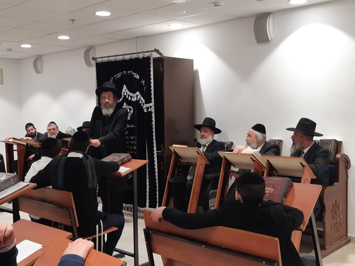 הגאון רבי דוד כהן הגיע לביקור ב'שפתי חיים'