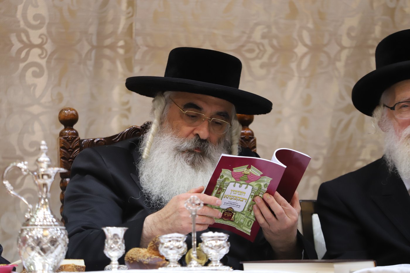 מעמד סיום הש"ס בחצר הקודש דושינסקיא