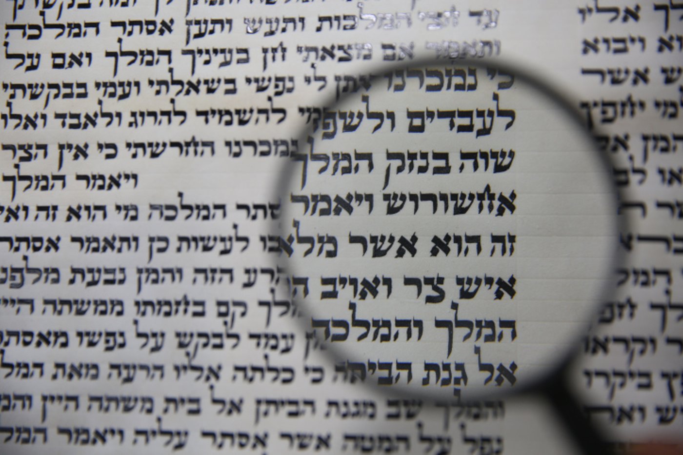 תיעוד: סופר הסת"ם כותב את מגילת אסתר
