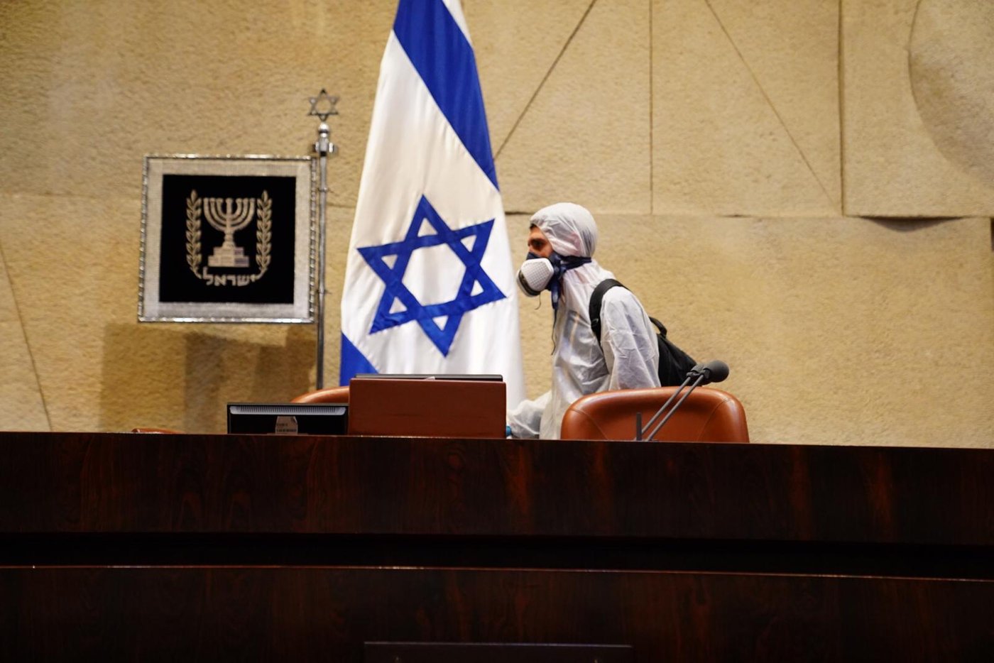 חיטוי מליאת הכנסת, אמש