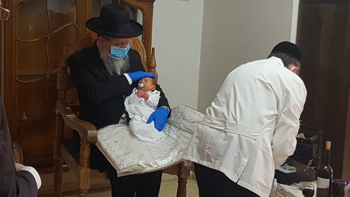 הגר"ד יוסף בירך על האילנות עם כפפות ומסיכה