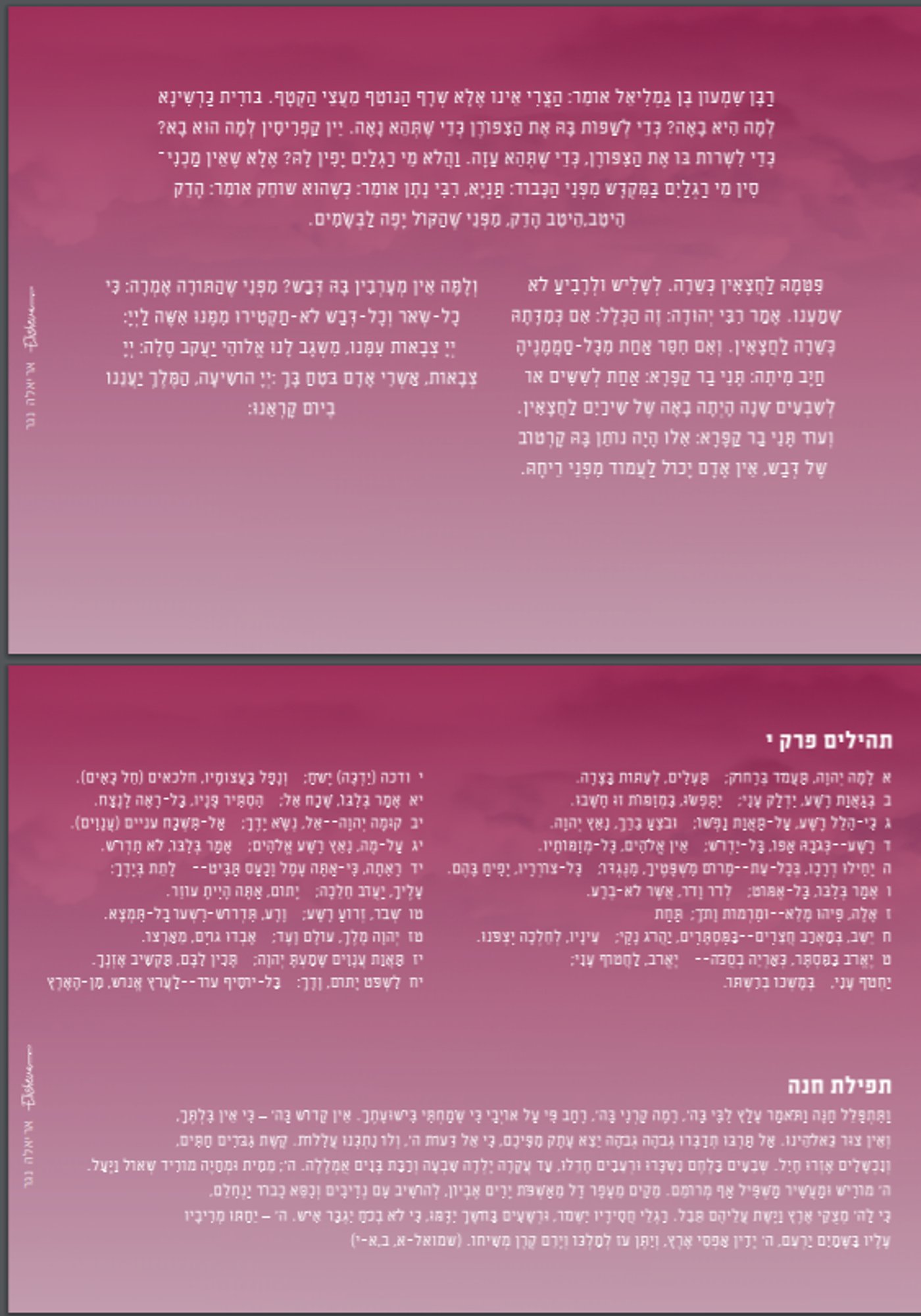 התפילות שהנשים תאמרנה בזמן השידור חי