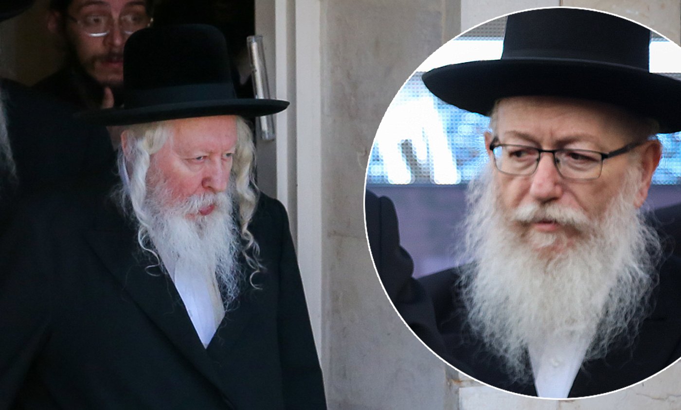 התפטר. יעקב ליצמן לצד האדמו"ר מגור