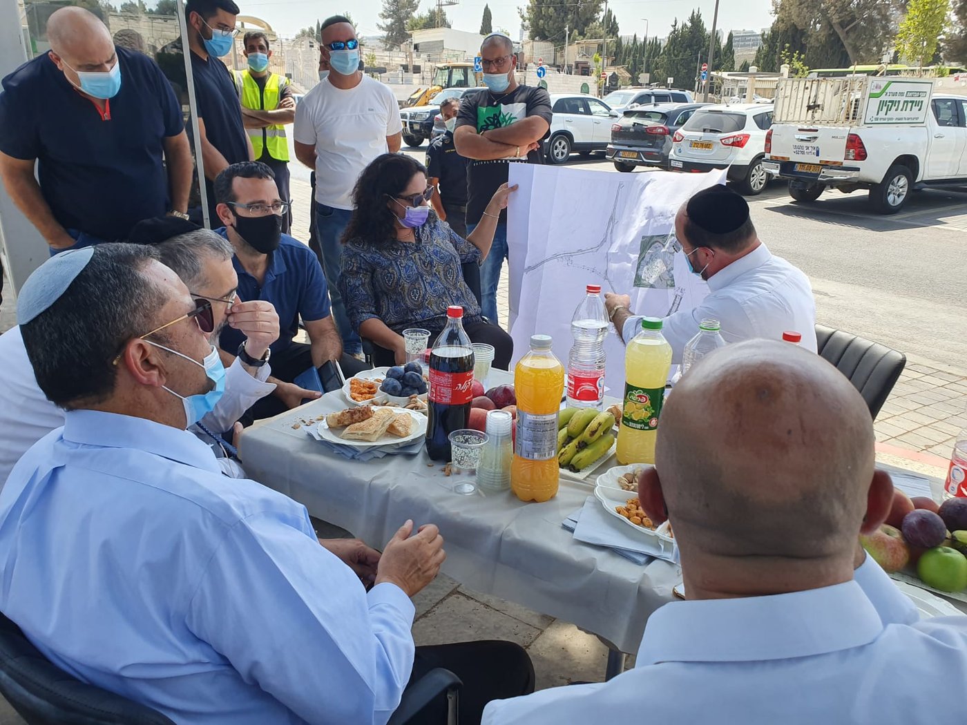 במהלך הסיור בהר המנוחות