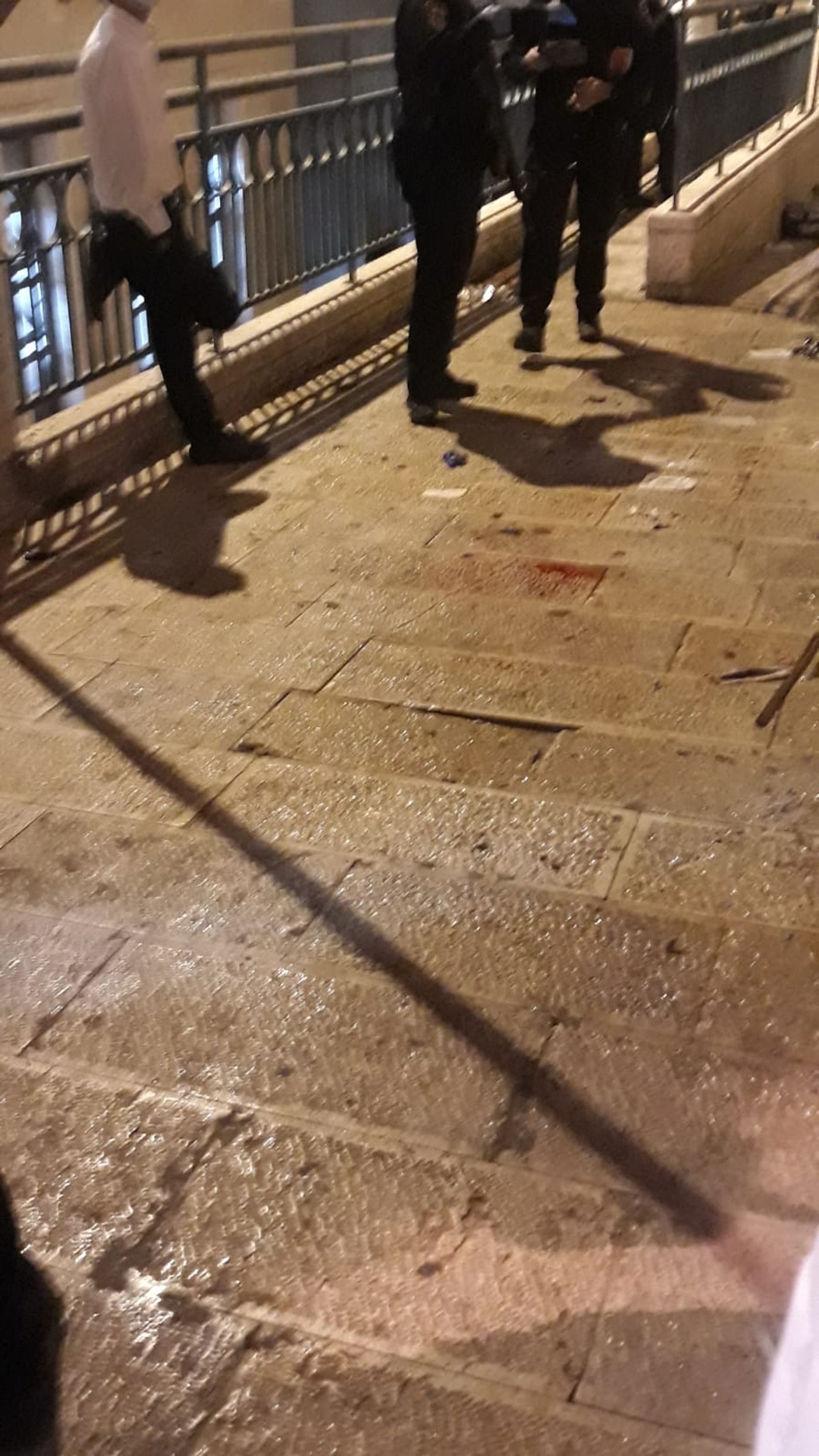 דם בזירת הנפילה