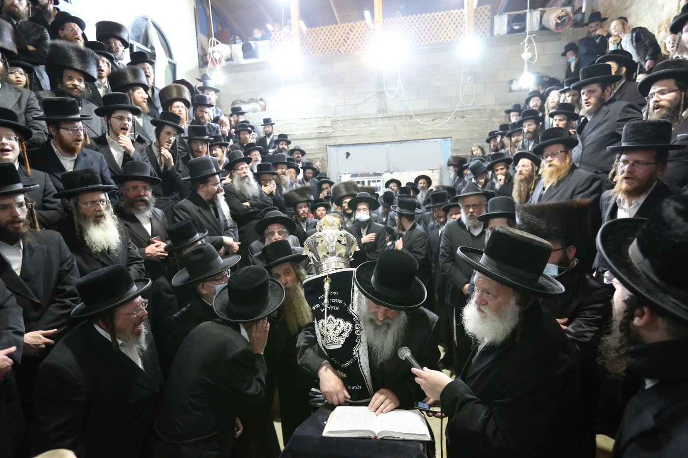 צפת: ה'לעלובערס' חגגו הכנסת ספר תורה