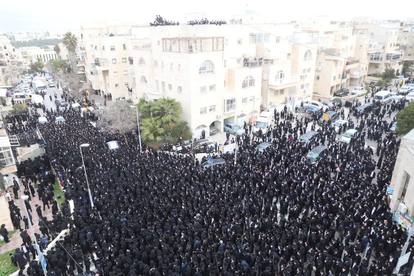 רבבות בלווית ראש ישיבת בריסק הגרמ"ד סולובייצ'יק זצ"ל