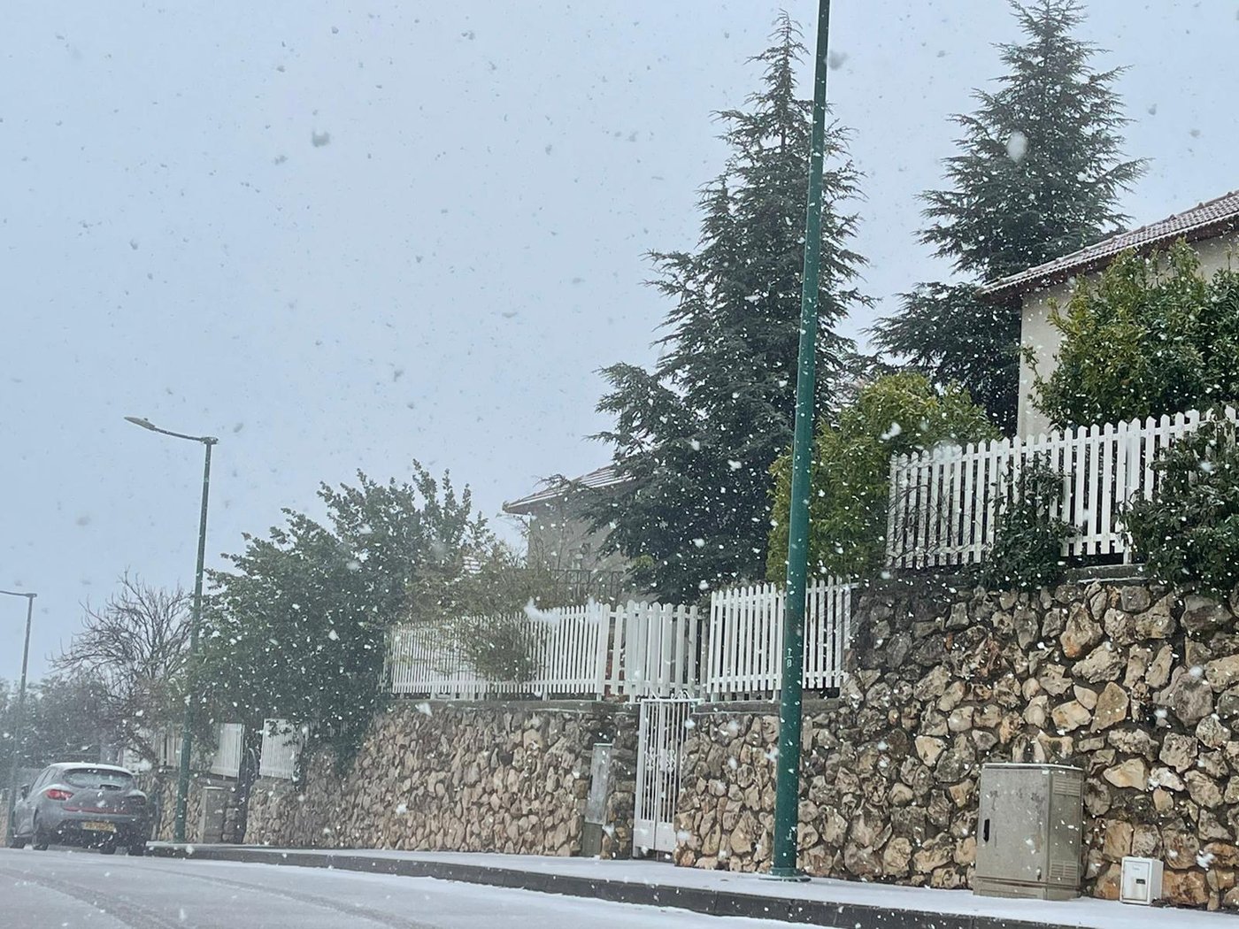כשהעיר צפת נצבעה בלבן; תיעוד מהשלג