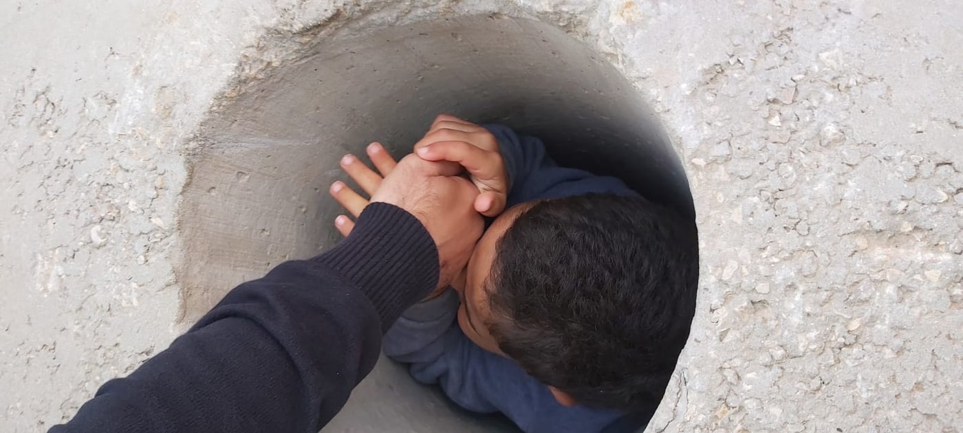 הילד מחולץ