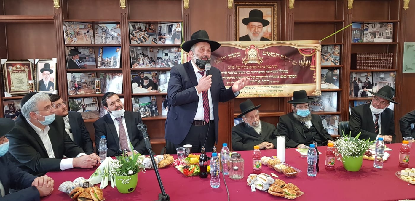 נחנכה לשכתו של רבה הספרדי של בני ברק הגר"מ בן שמעון