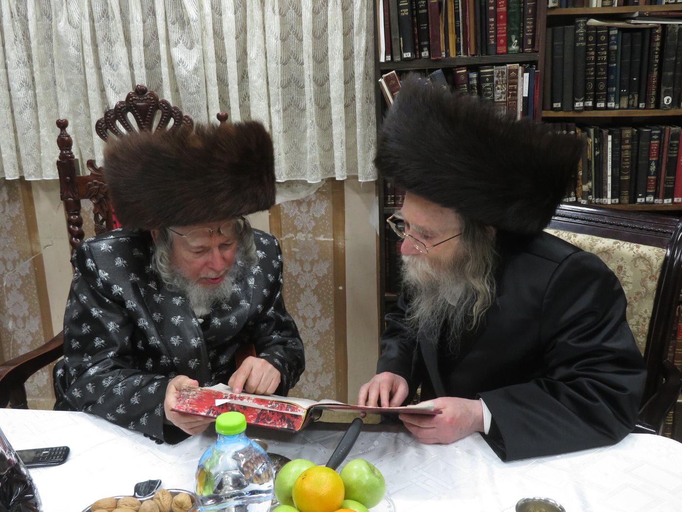 תיעוד: הרבי מערלוי בביקור חג אצל הרבי מסטראפקוב