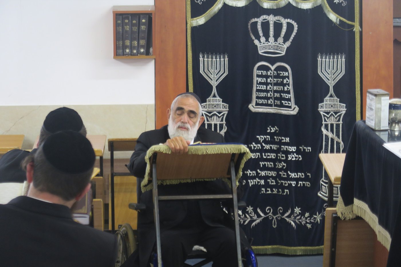 לאחר שהחלים: הגר"ח אקרמן מסר שיעור לתלמידיו