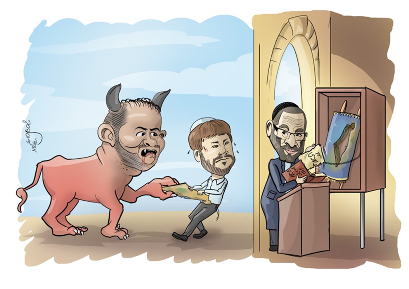 הקריקטורה נגד גפני