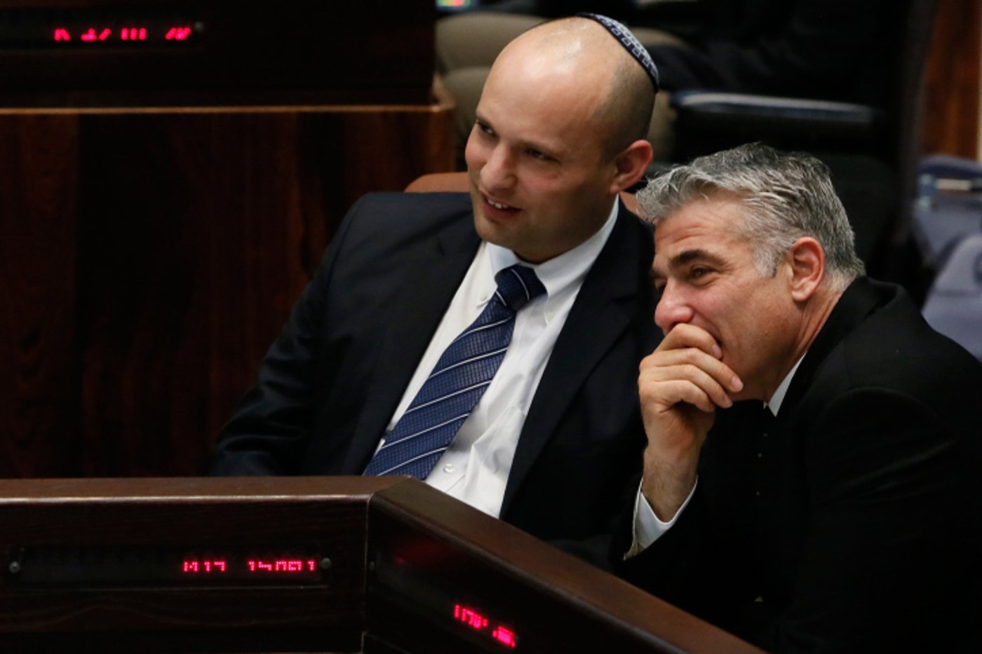 בנט ושותפו החדש ישן לפיד