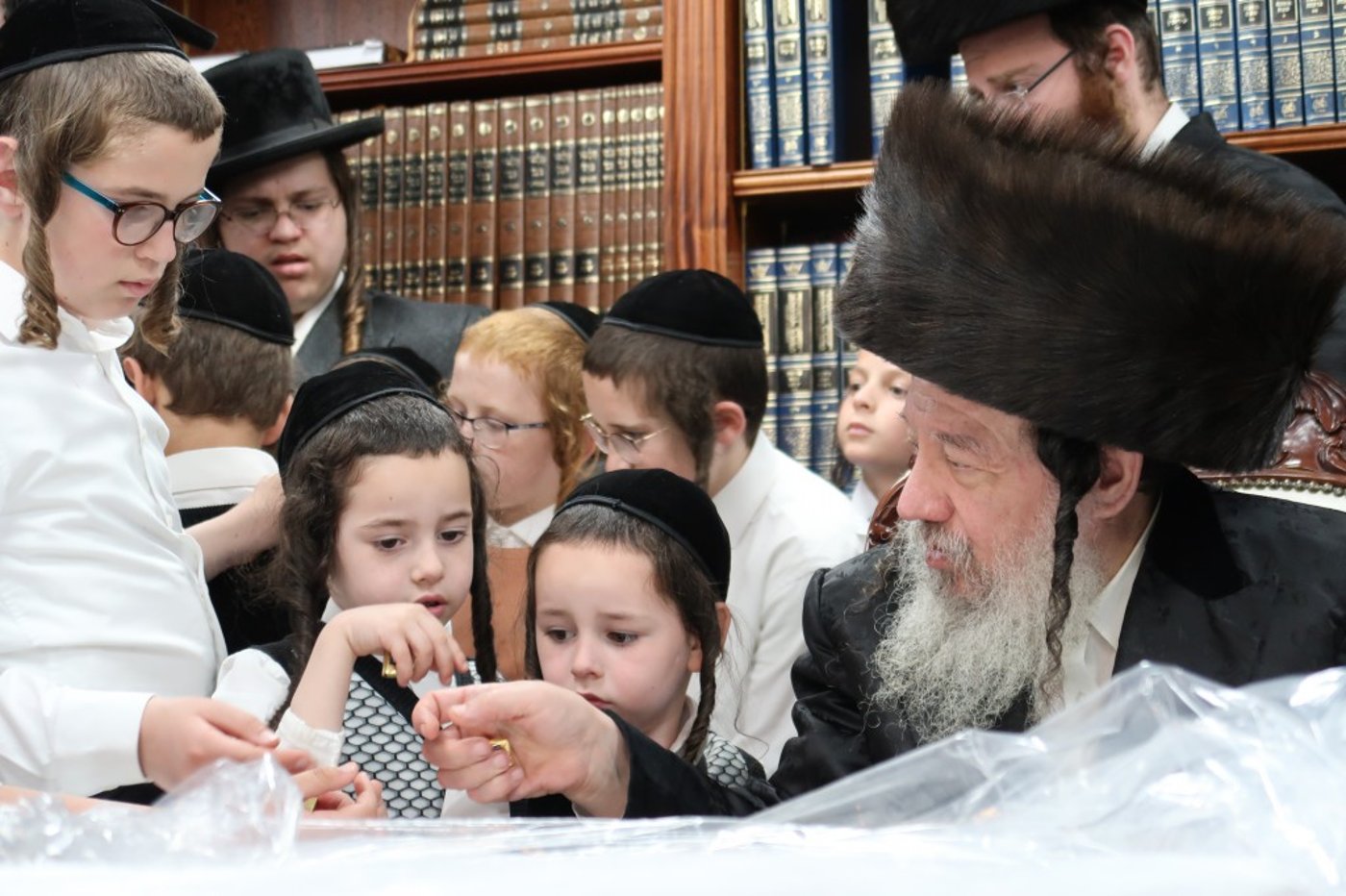 צפו: האדמו"ר מזוועהיל שבת בביתר עילית