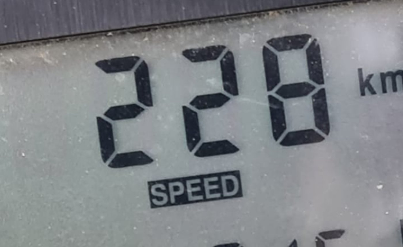 טס על 228 קמ"ש וירצה 45 יום מאסר בכלא