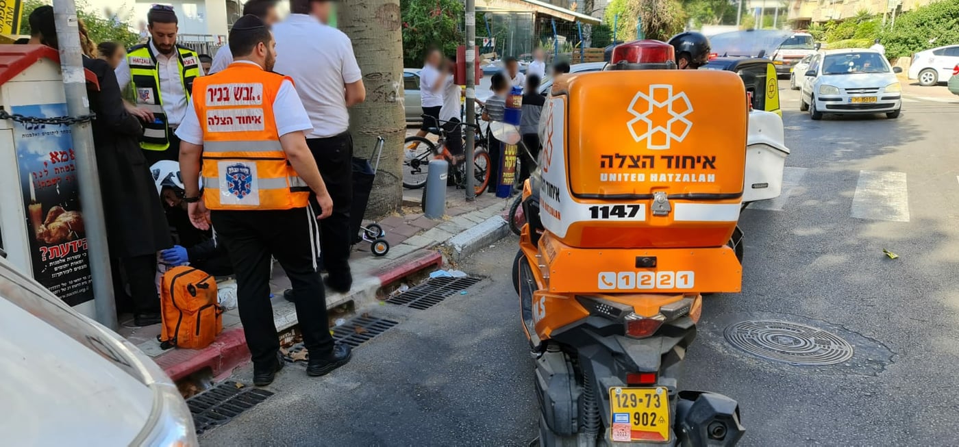 רכב פגע בילדה בת 5 בבני ברק; הובהלה לבית החולים