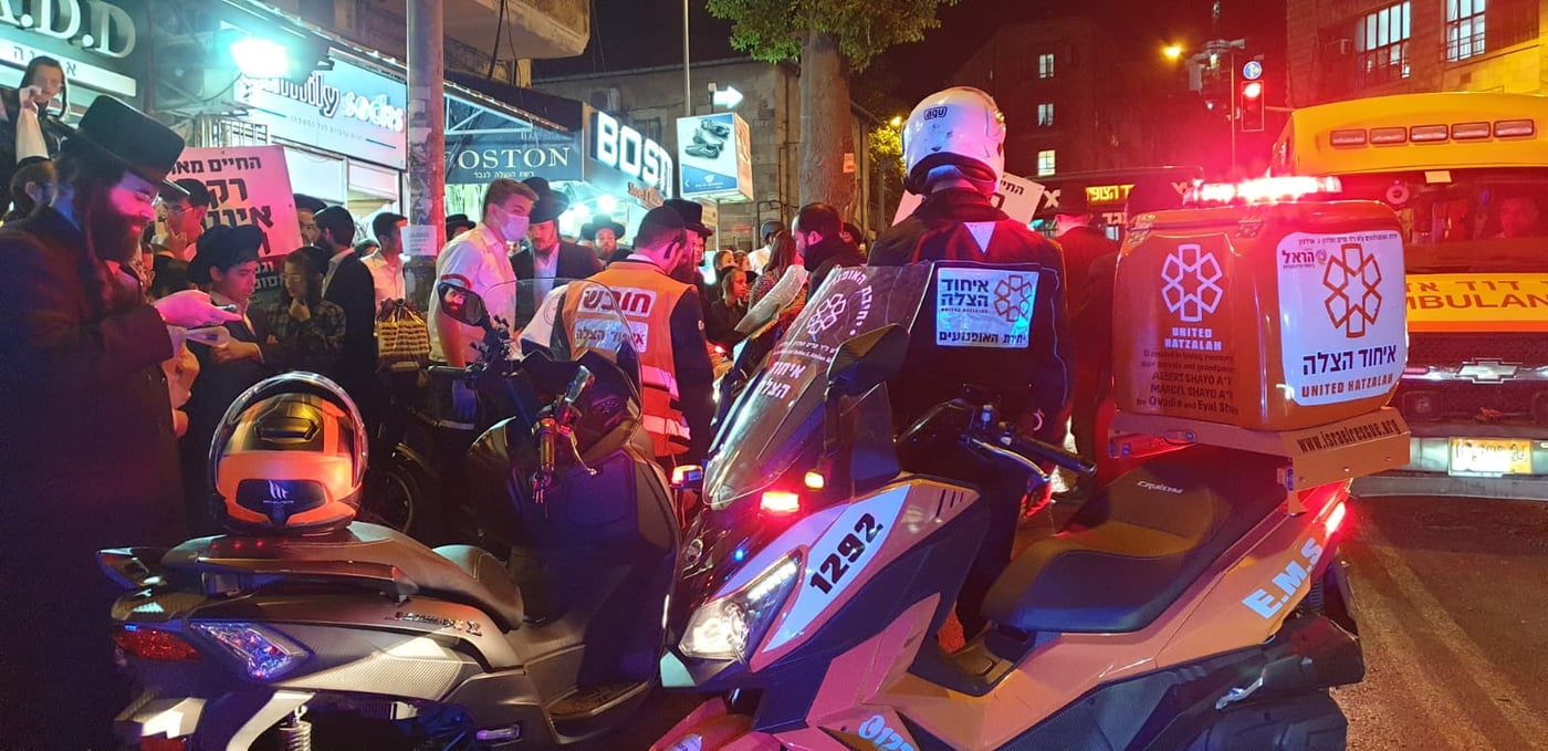 הולך רגל חרדי נפצע בינוני מפגיעת אופניים