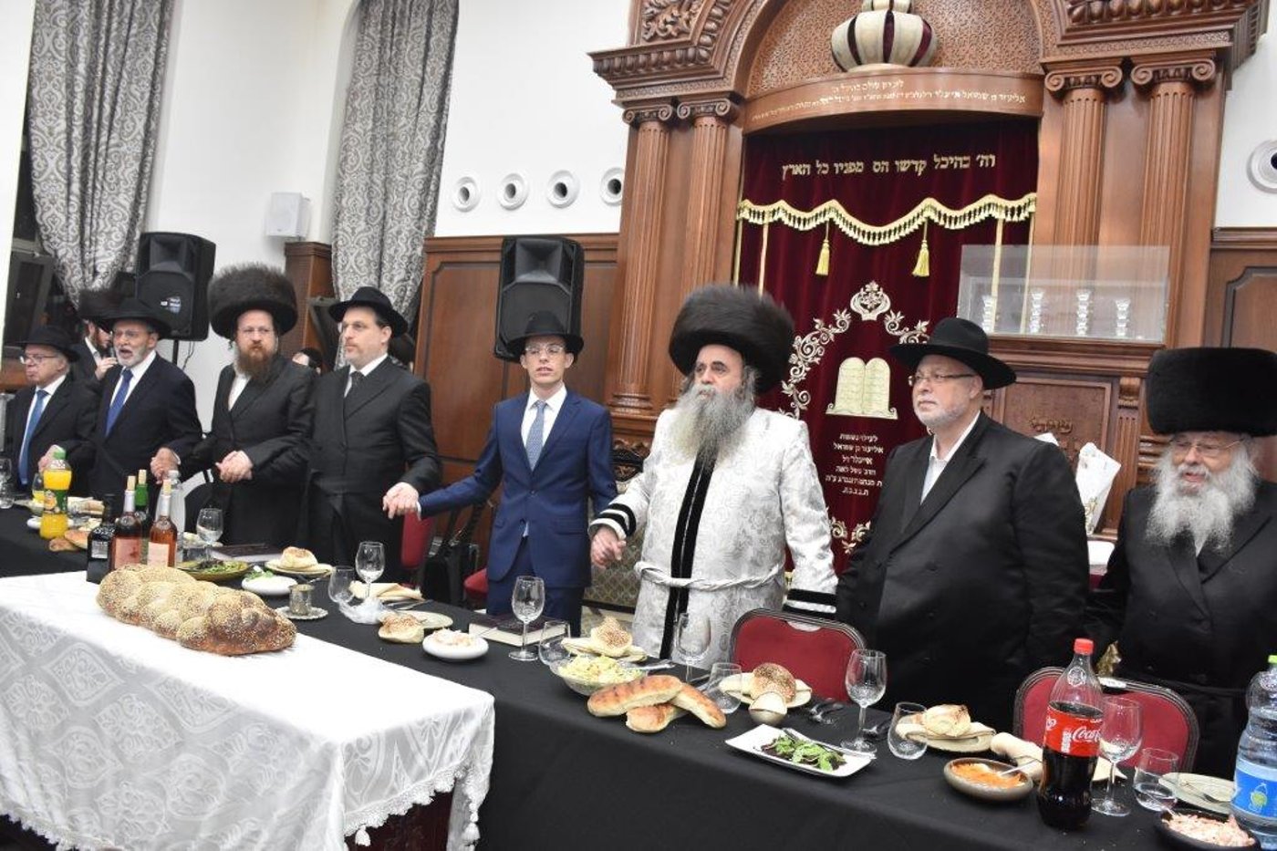 בני ברק: בבית מדרשו של הגאב"ד - שבע ברכות לבן הנגיד