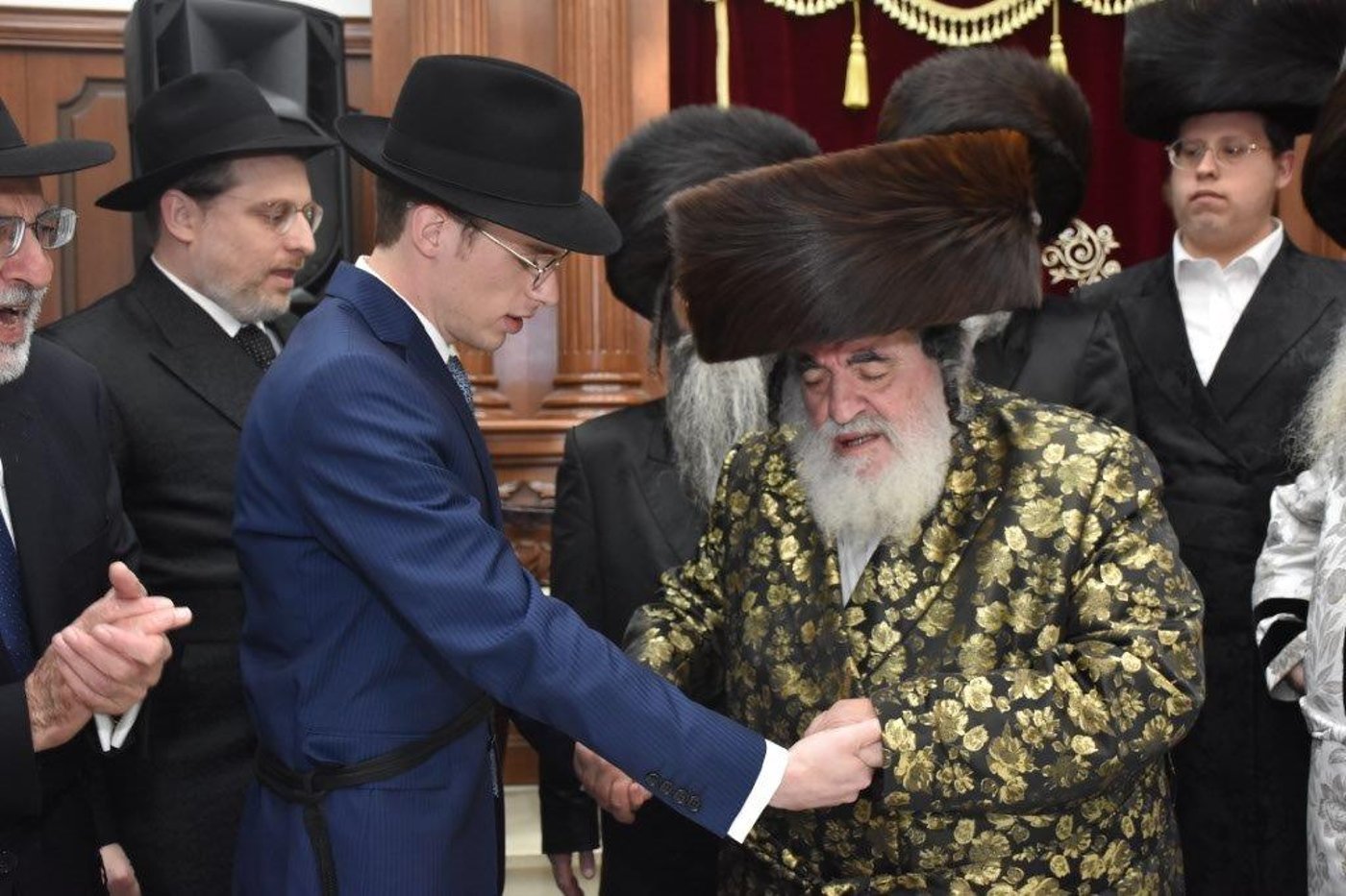 בני ברק: בבית מדרשו של הגאב"ד - שבע ברכות לבן הנגיד