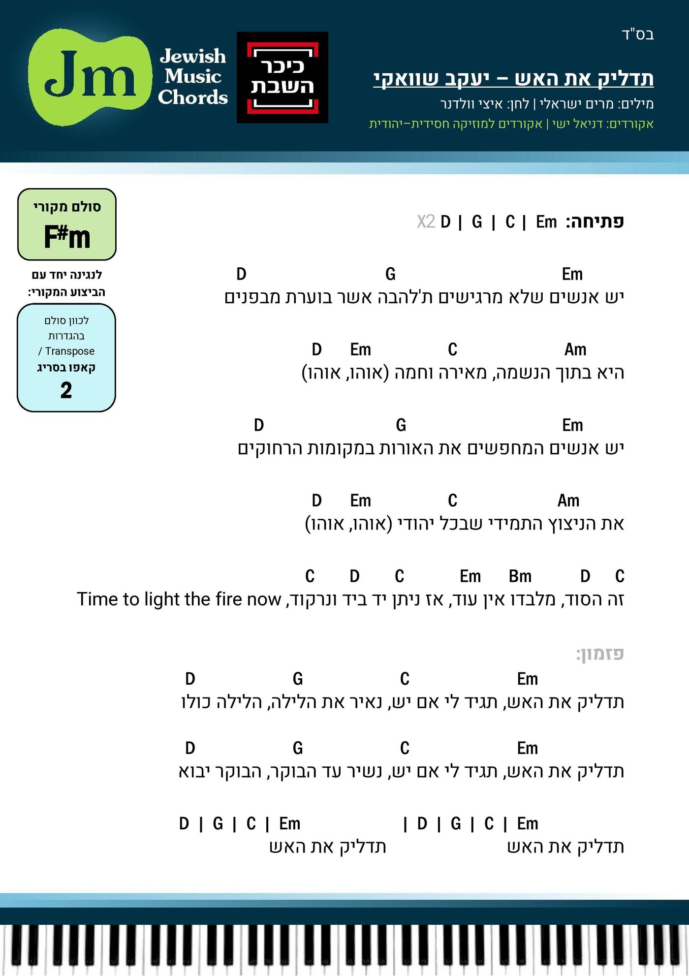 בואו לנגן: הלהיט המדליק של יעקב שוואקי