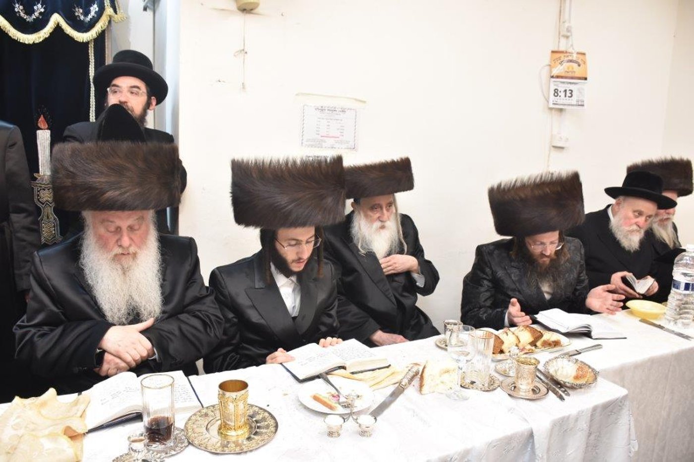 בחצר הקודש וואסלוי חגגו 'שבע ברכות' מרכזית לנכד הרבי
