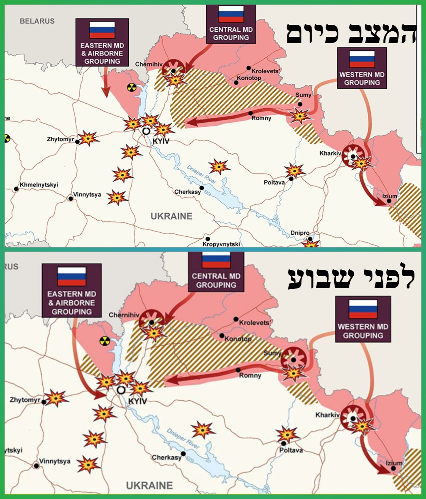 רוסיה נסוגה או נערכת להפגזה מאסיבית? • תמונת מצב