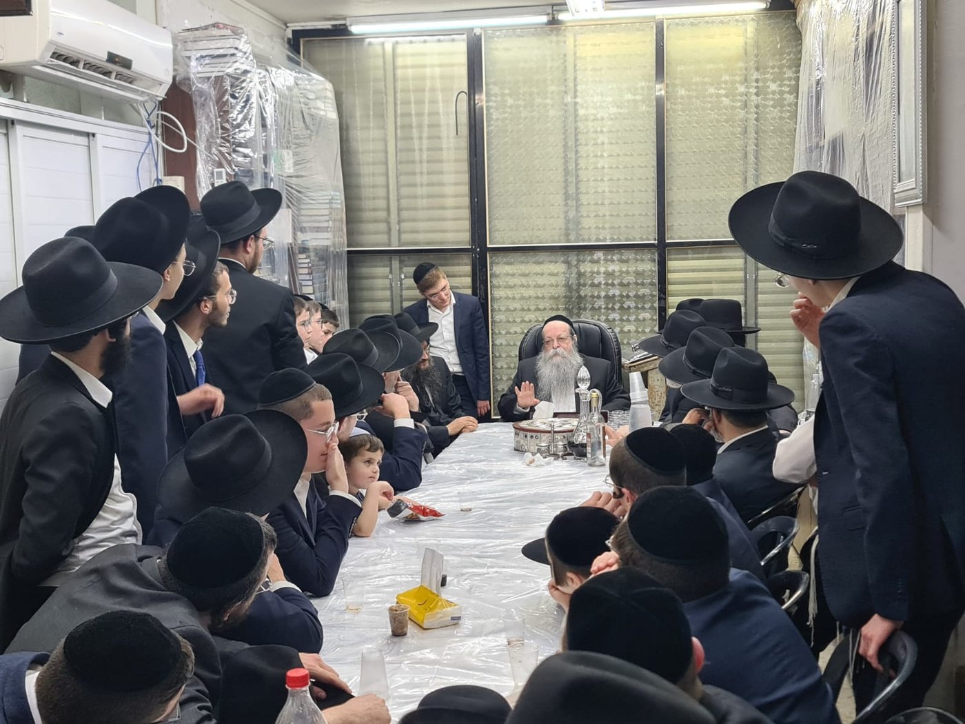 בנו של מרן שה"ת  במעמד הקבלת פני רבו