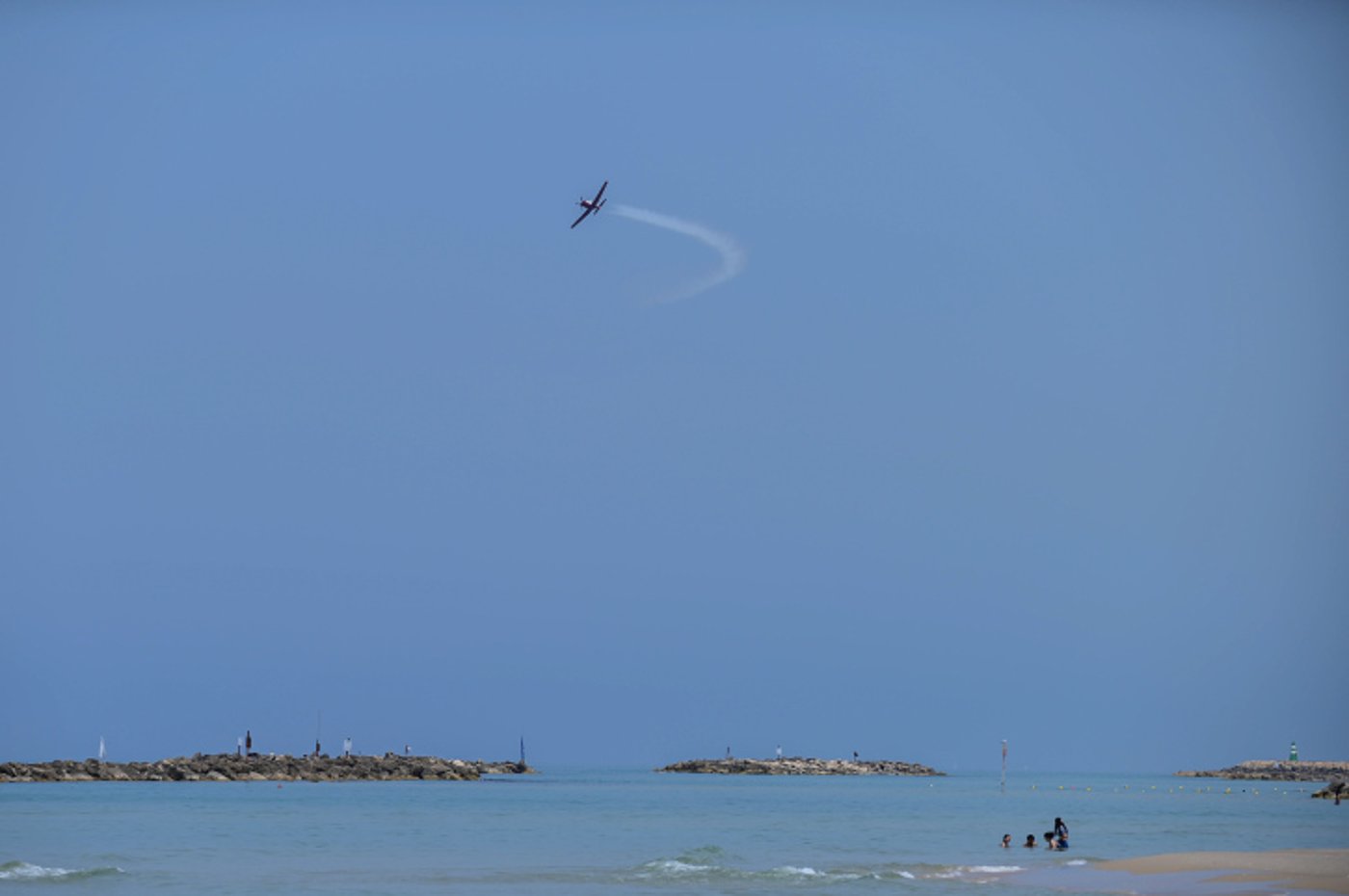 אימונים למטס יום העצמאות מעל חופי תל אביב