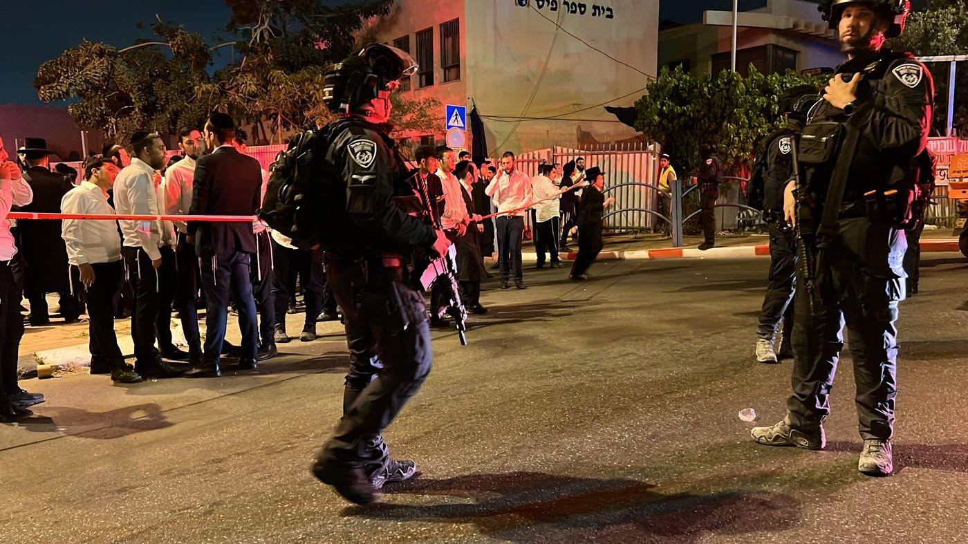 זירת הפיגוע באלעד