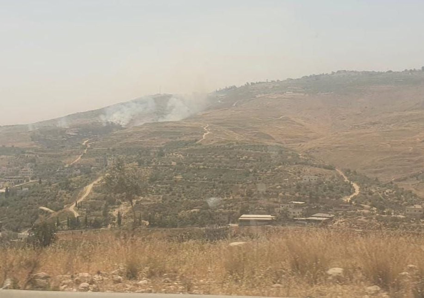 שריפה סמוך ליצהר