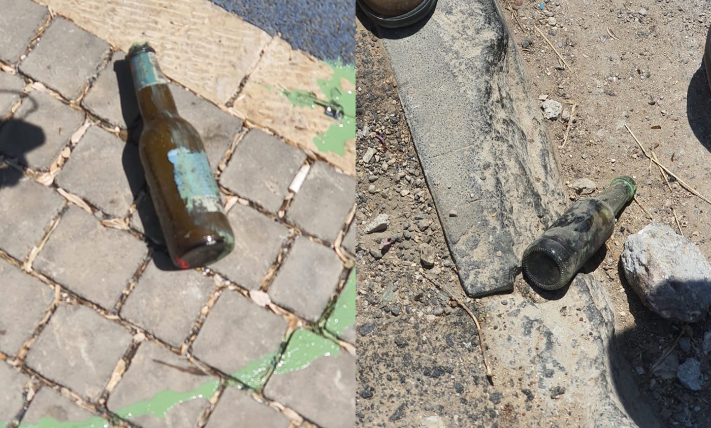 הבקבוקים שנתפסו