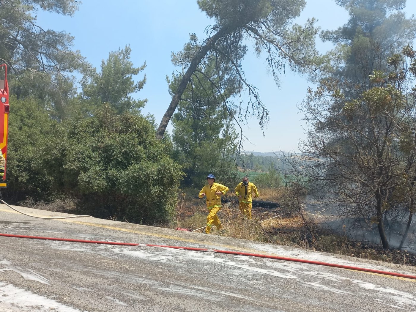 שריפה סמוך ליישוב בר גיורא; הושגה שליטה