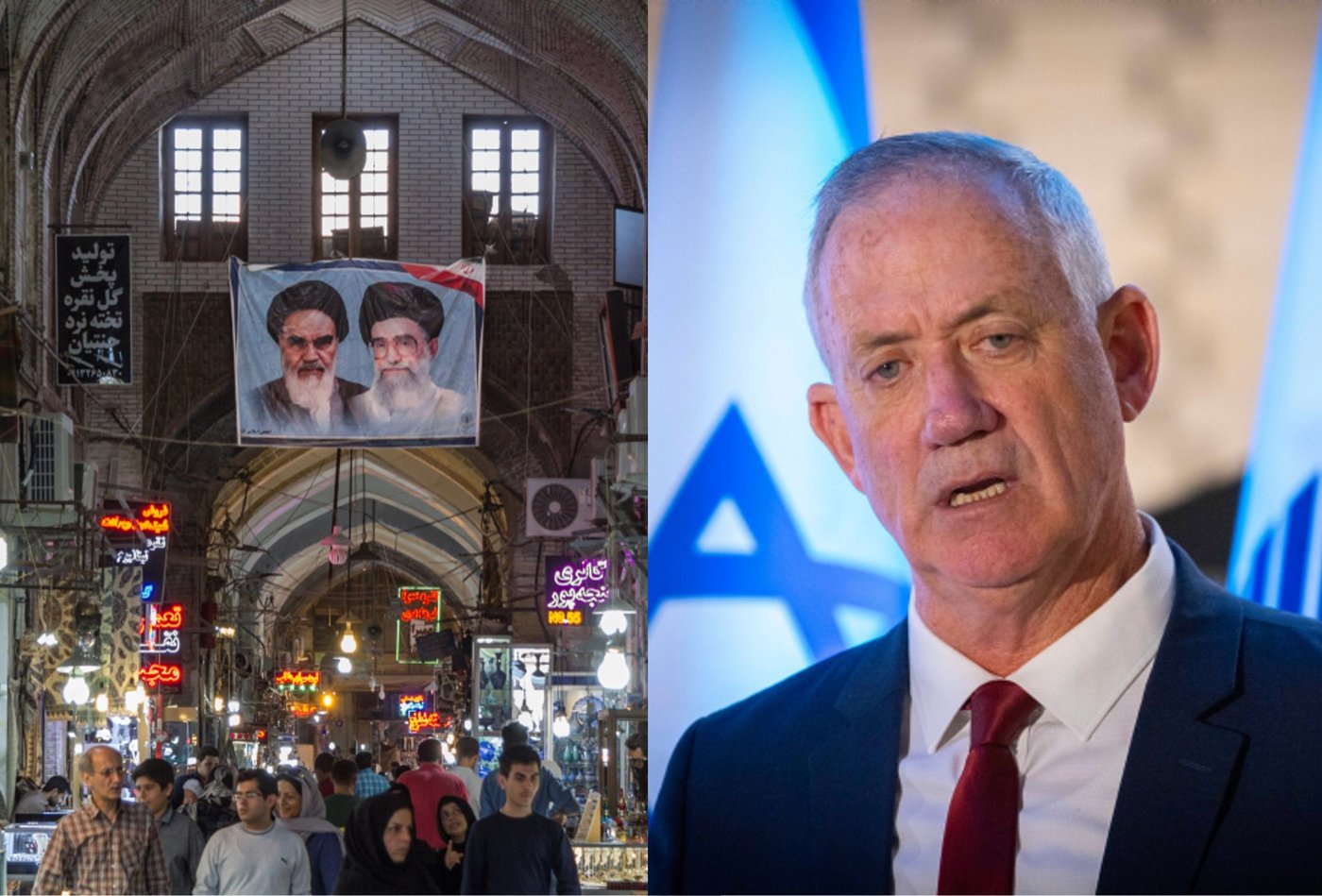 מימין: גנץ