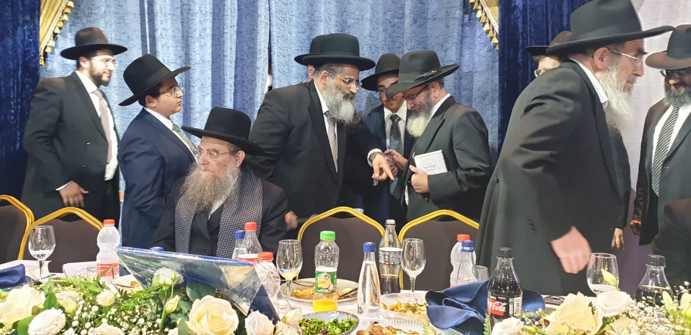 תיעוד מרהיב משמחת בר המצווה לבניו של הגה"צ רבי ישראל אברג'ל