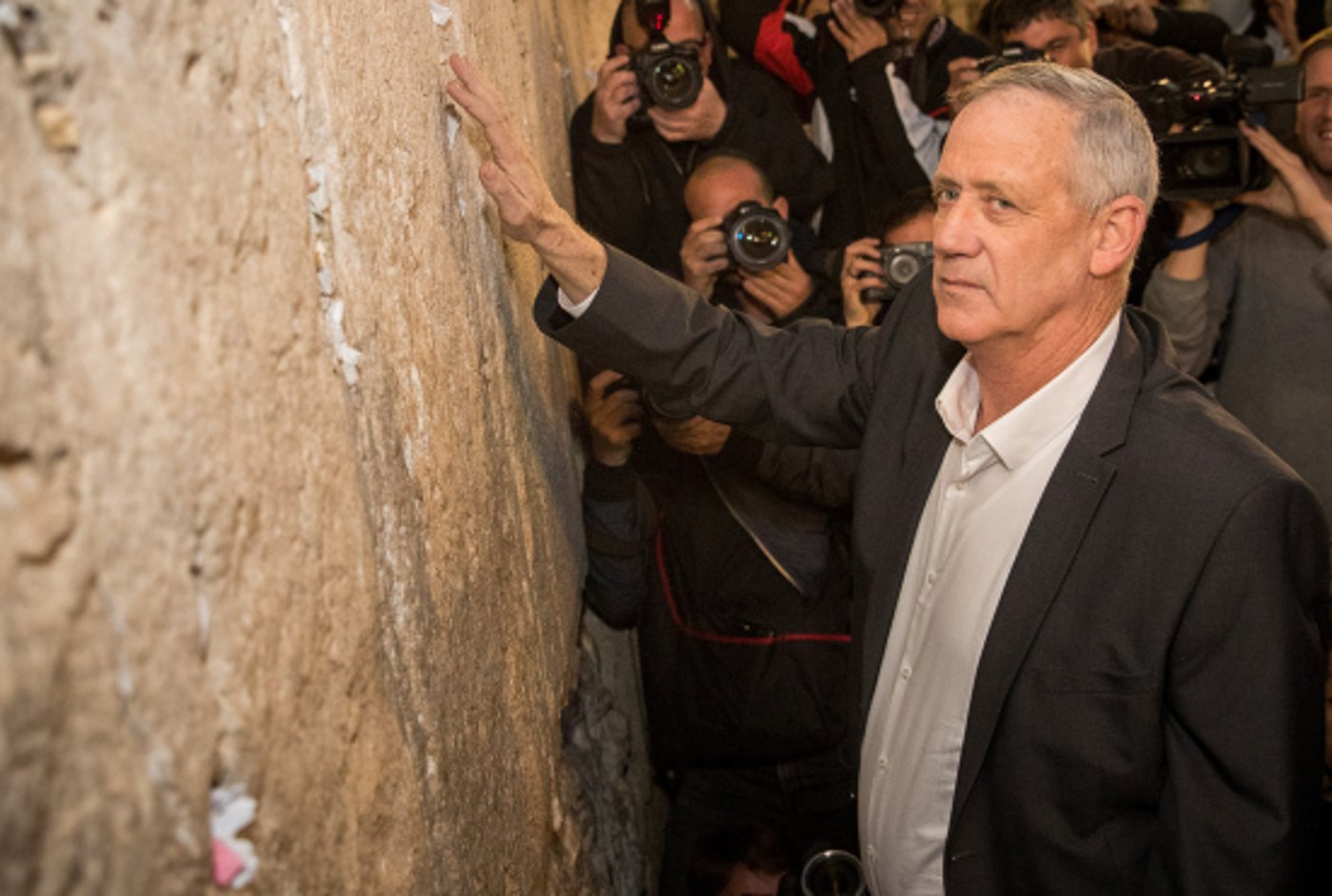 בני גנץ בכותל המערבי
