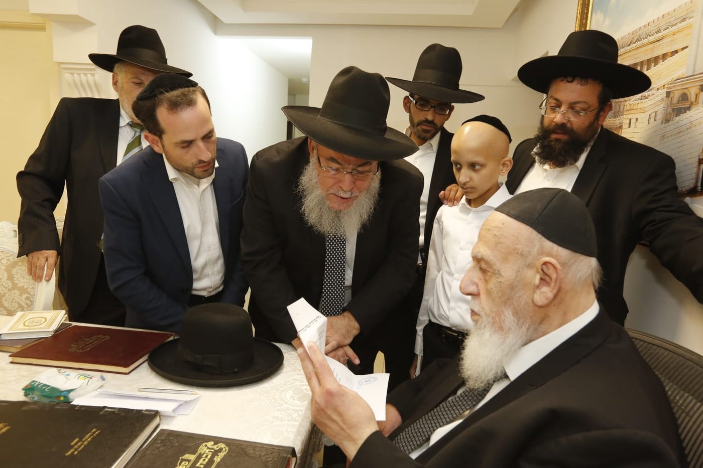 ראשי' עזר מציון' בבקשת ברכה עבור הילד יוסף מרדכי קדוש ז"ל