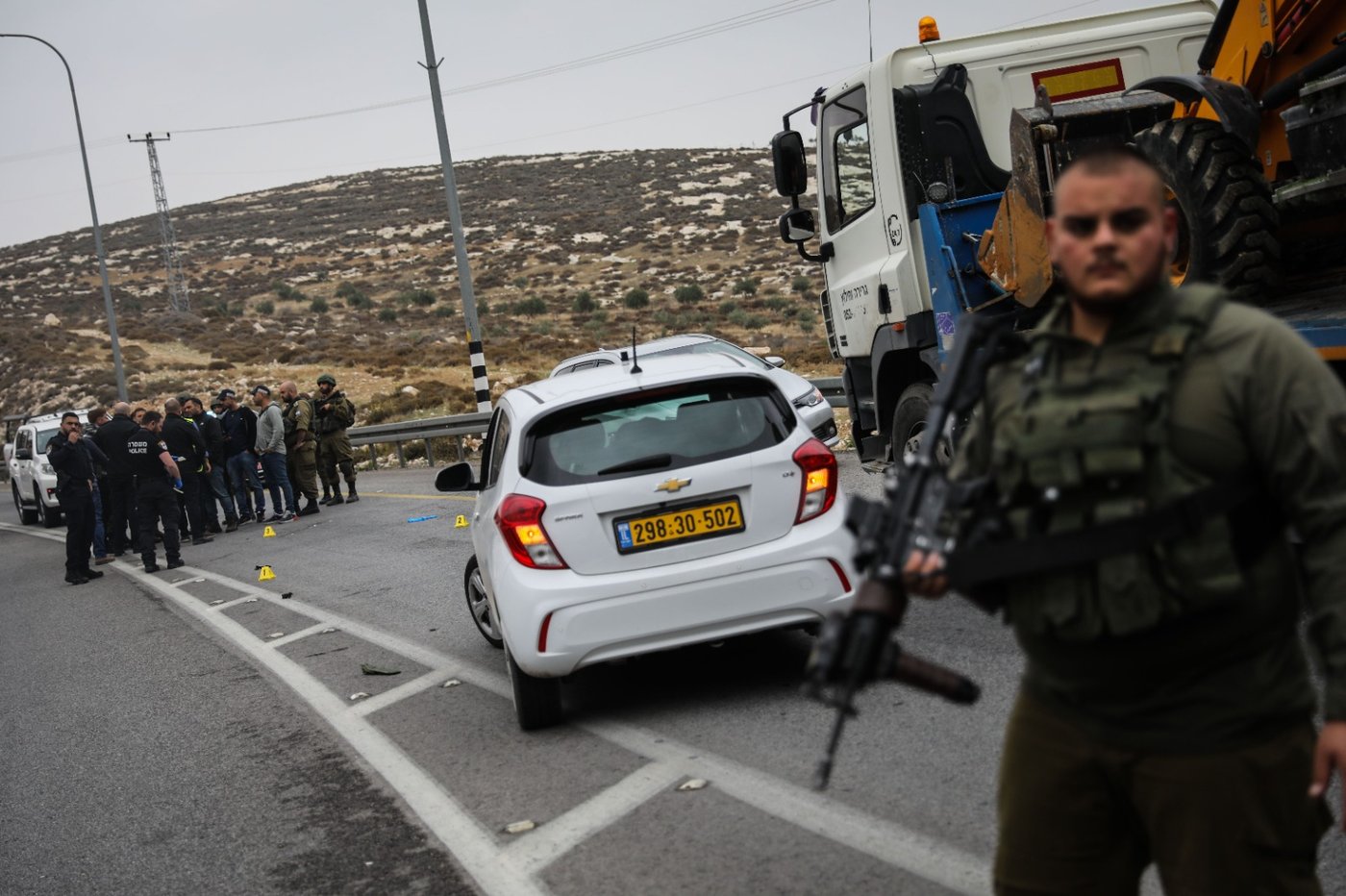 צפו בזירת חיסול המחבל מפיגוע הדריסה סמוך לכוכב יעקב