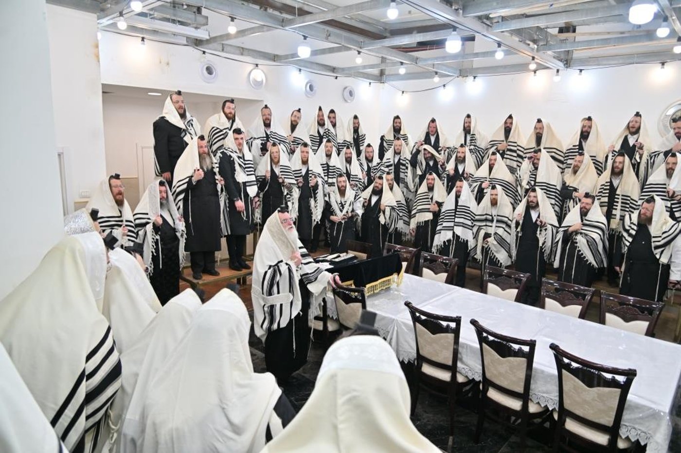 גלריה מסכמת: ימי החנוכה בחצר חסידות ויז'ניץ