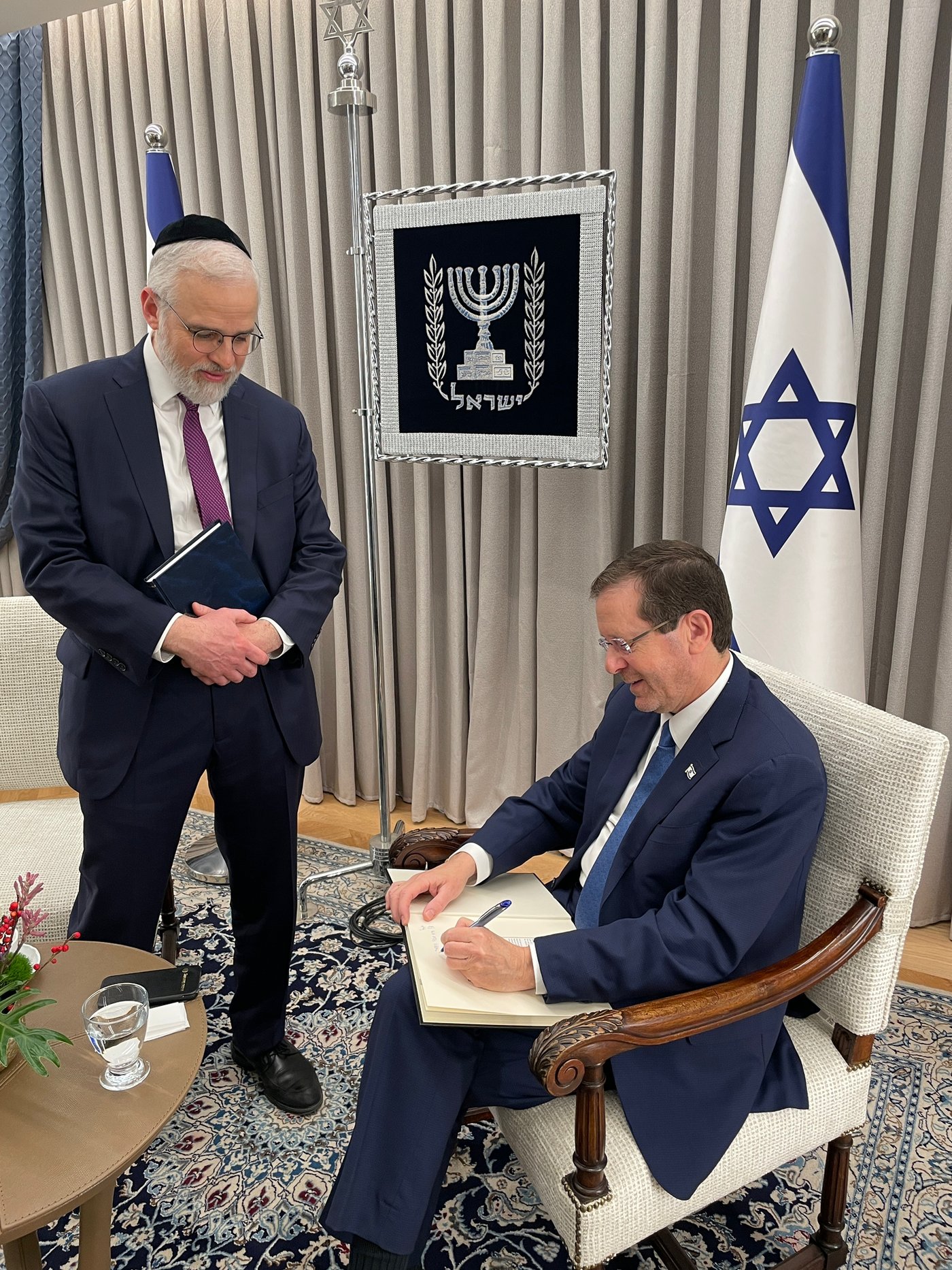 נשיא המדינה נפגש עם משלחת של ה-OU