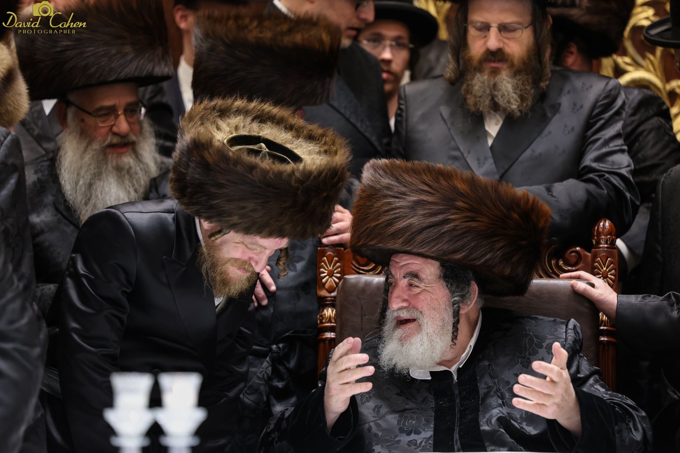 האדמו"ר מויז'ניץ שהה בשבת במירון עם עשרות נדיבים