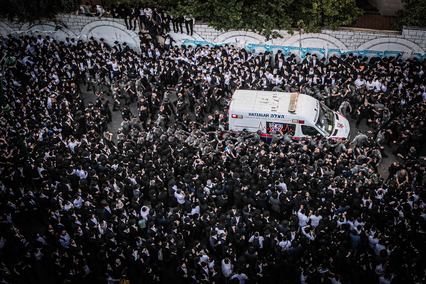 מסע הלווית מרן רבי גרשון אדלשטיין זצ"ל
