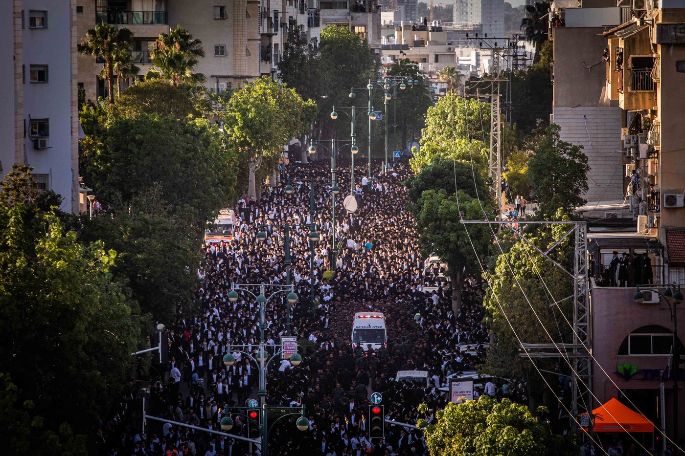 מסע הלווית מרן רבי גרשון אדלשטיין זצ"ל