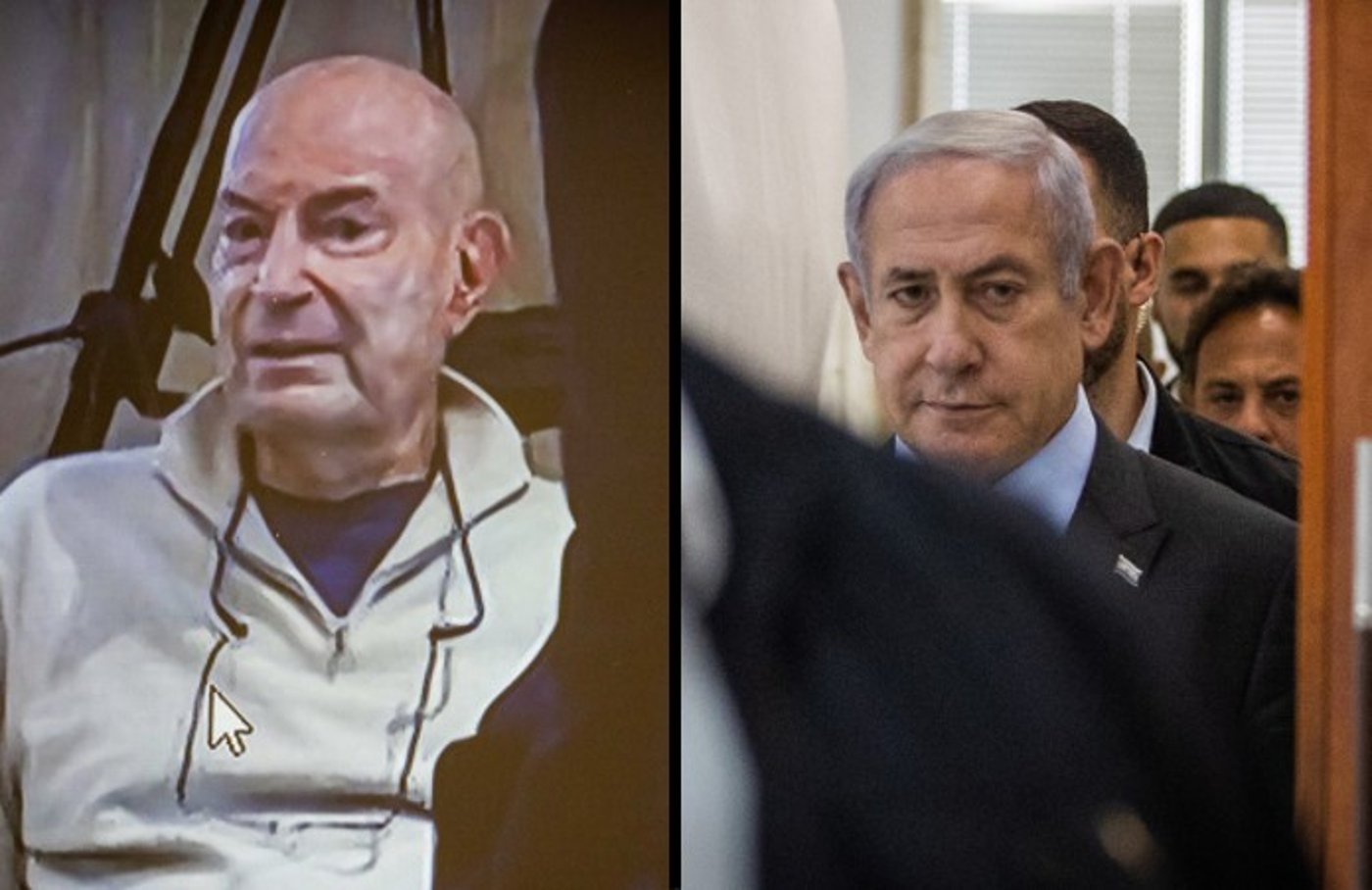 נתניהו בבית המשפט ומילצ'ן בעדותו