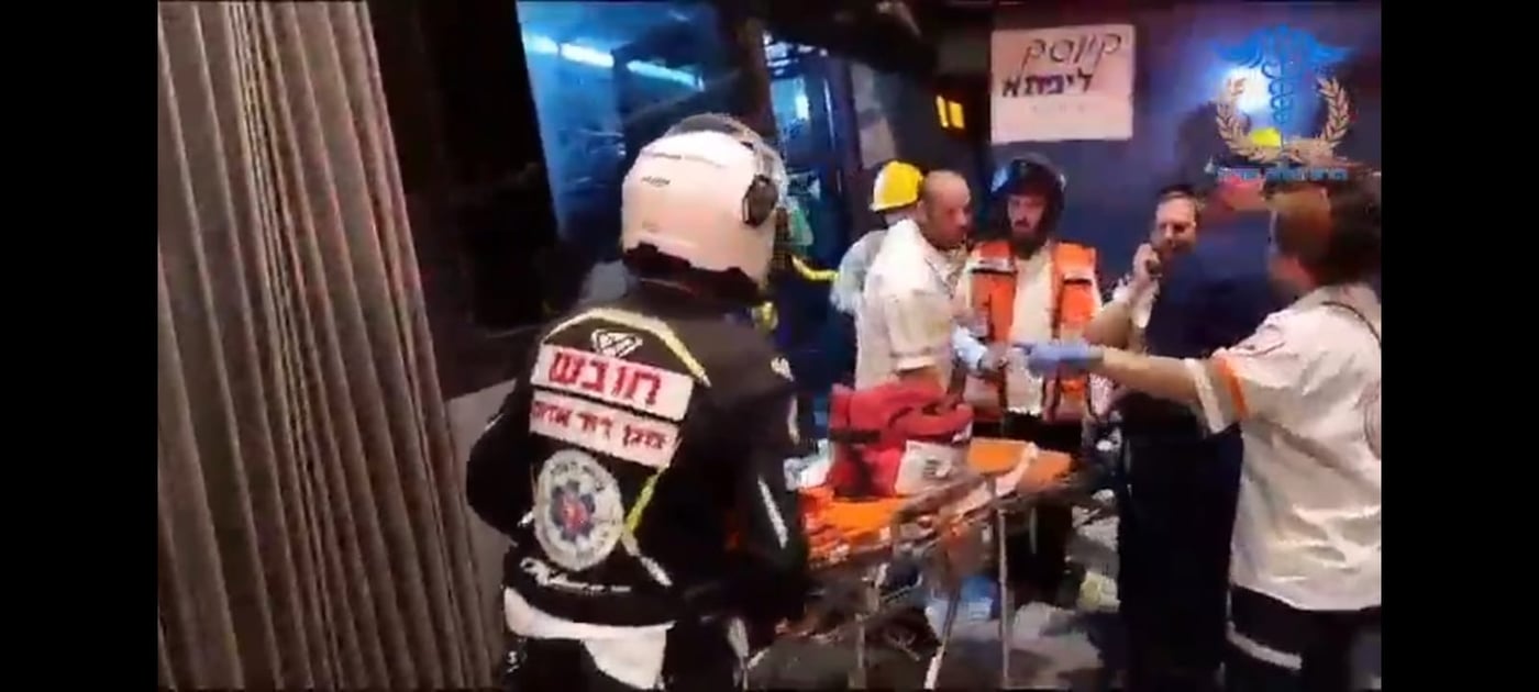 זירת התאונה בכניס לירושלים