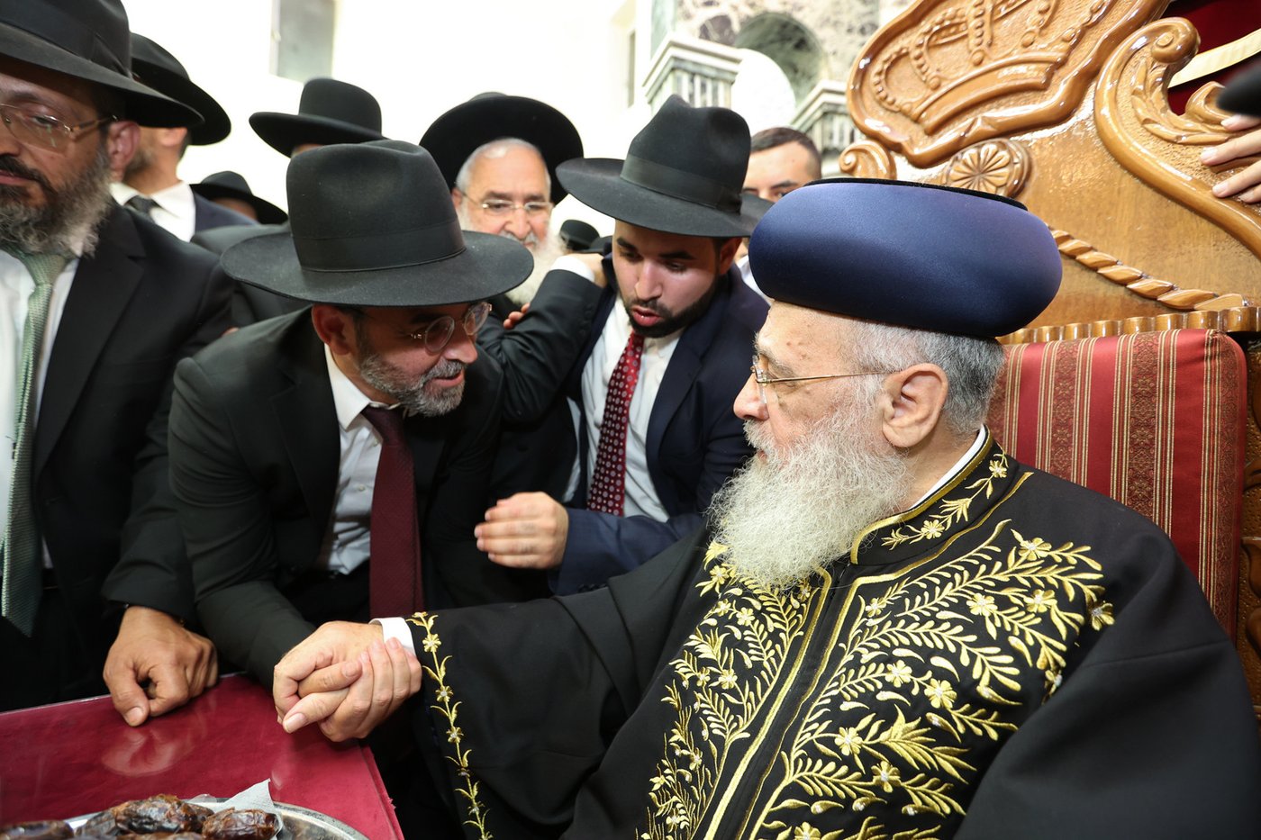 רבנים ואישי ציבור ב'הקבלת פני רבו' לראשון לציון | תיעוד