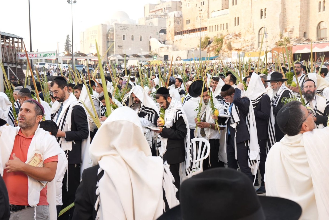תיעוד: גלרייה אומנותית מרהיבה מהושענא רבא בכותל 